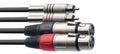 Cable Instrumento Stagg XLR - RCA 60cm S-Series STC060CMXF