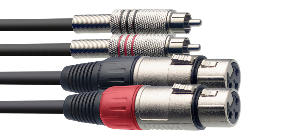 Cable Instrumento Stagg XLR - RCA 60cm S-Series STC060CMXF