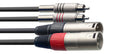 Cable Instrumento Stagg XLR - RCA 60cm S-Series STC060CMXM