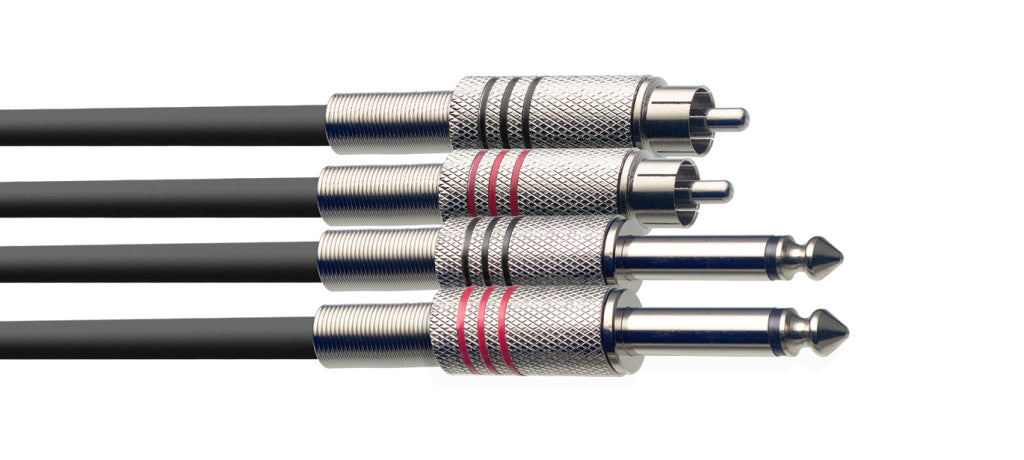 Cable Instrumento Stagg Jack - RCA 6m S-Series STC6PCM