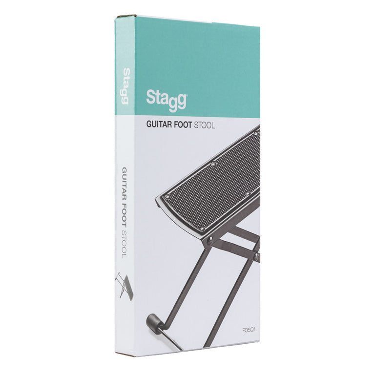 Banquito Apoyapie Guitarra Stagg Plegable Metal Negro FOSQ1_05