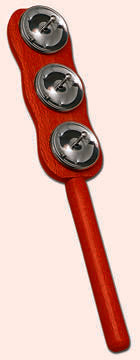 Sambina Roja de Tres Sonajas Samba 615RSM