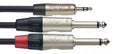 Cable Audio Stagg Mini Jack Stereo-2 Jack Mono 2m N-Series