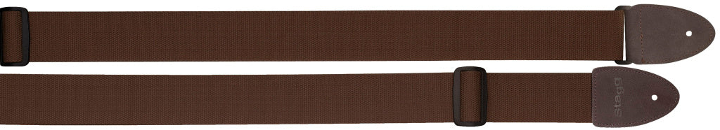 Correa Guitarra Stagg Algodon Marron