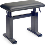 Banqueta Piano Hidraulica Stagg Negro Mate Tapa Piel Negra PBH 780 BKM LBK