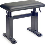 Banqueta Piano Hidraulica Stagg Negro Brillo Tapa Piel Negra PBH 780 BKP LBK