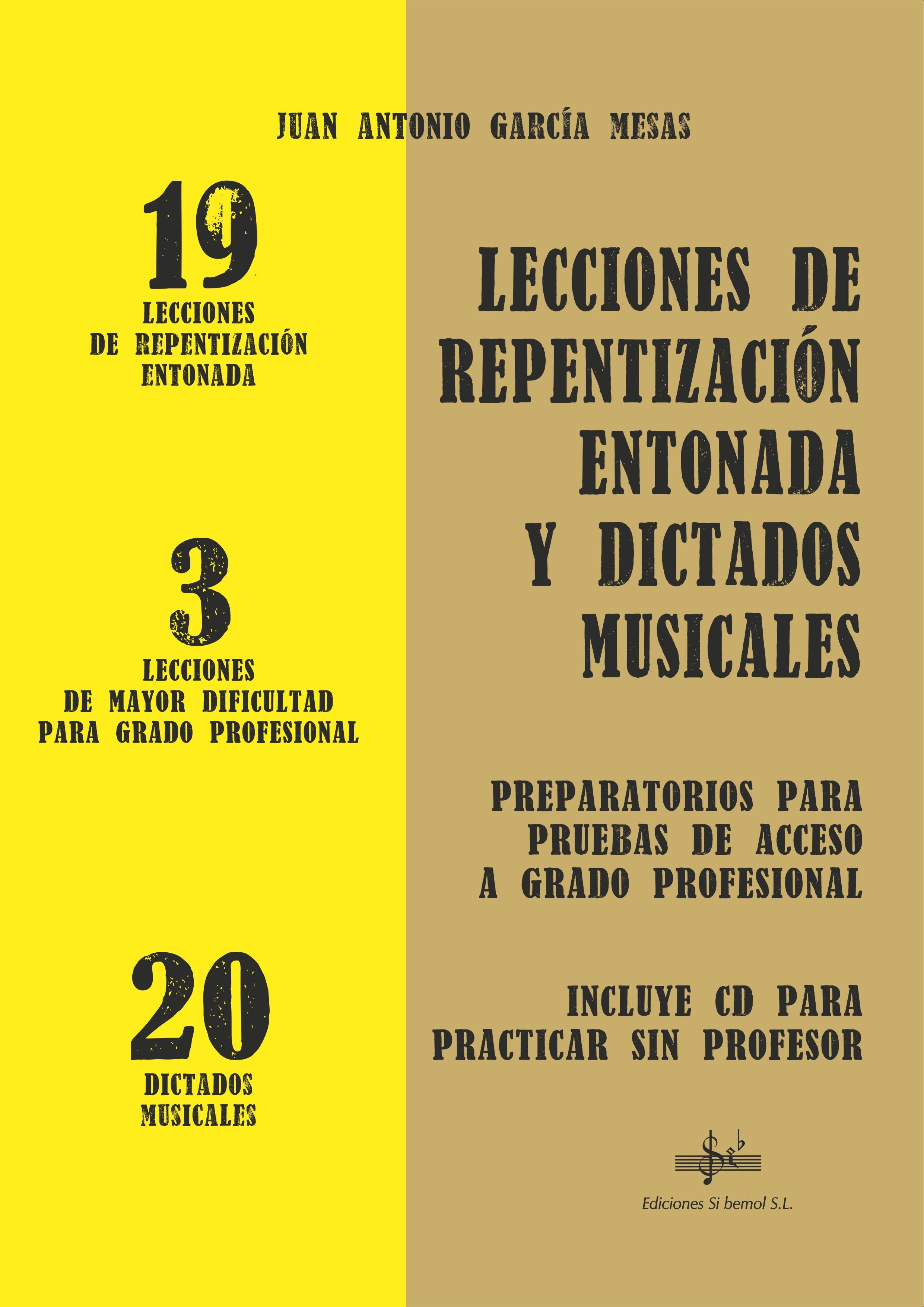 Lecciones de Repentizacion Entonada y Dictados Musicales