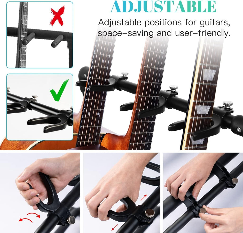 Soporte Guitto Multistand para 3 Guitarras