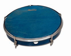 Pandero Azul Samba 30.5 cm/12" de Piel 772BSM