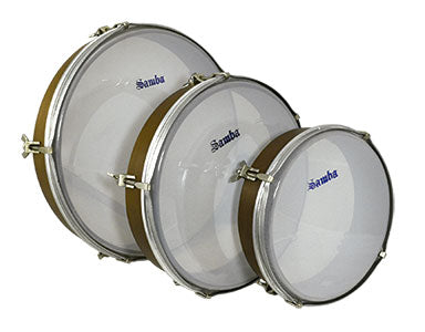 Juego Samba 3 Panderos de Poliester (20 25 30 cm) 784SM