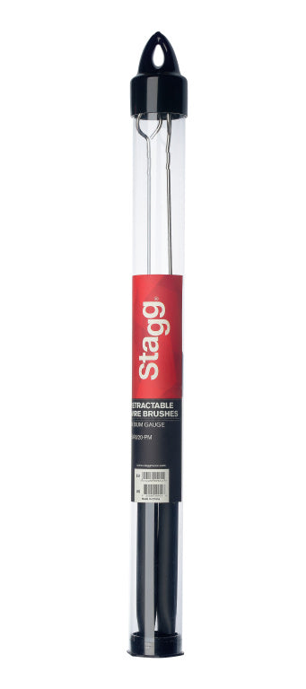 Escobillas Bateria Stagg Telescopicas Alambre Mango Goma SBRU20-RM_01
