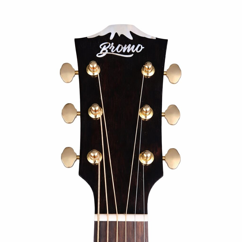 Guitarra Acustica Bromo Denali Grand Auditorium Vintage Tapa Maciza Abeto Tostado BAN2V