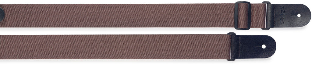 Correa Guitarra Stagg Algodon Tejido Marron