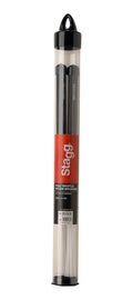Escobillas Bateria Stagg Nylon 100 Cerdas Mango Goma SBRU10-RN_01