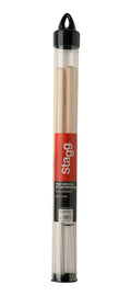 Escobillas Bateria Stagg Nylon 100 Cerdas Mango Arce SBRU10-WN_01