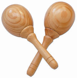 Maracas de Madera Natural Samba 824SM