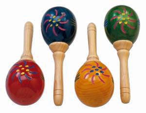 Maracas Profesional Samba Grande Tallada a Mano 8251SM