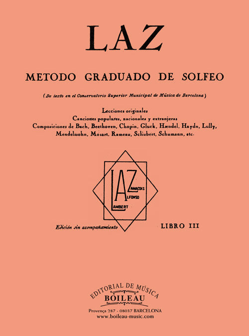 BOI0061 - LAZ Metodo de Solfeo Vol. III