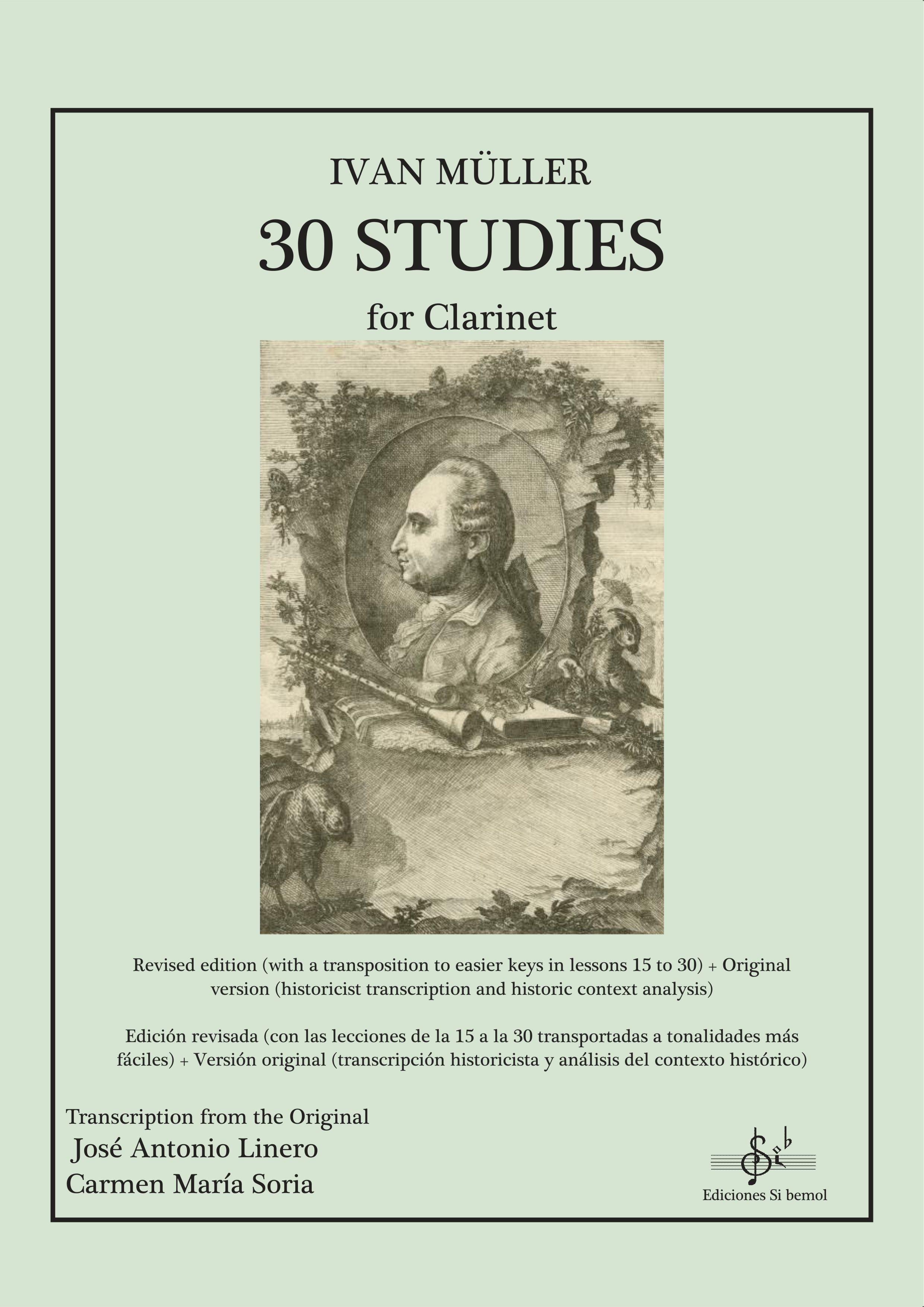 30 Studies For Clarinet. Muler, I.