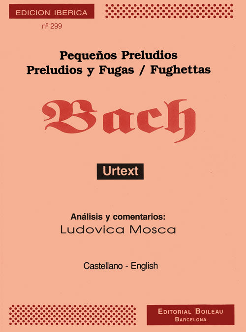 BOI0066 - Pequenos Preludios y Fugas Urtext. Bach, J.