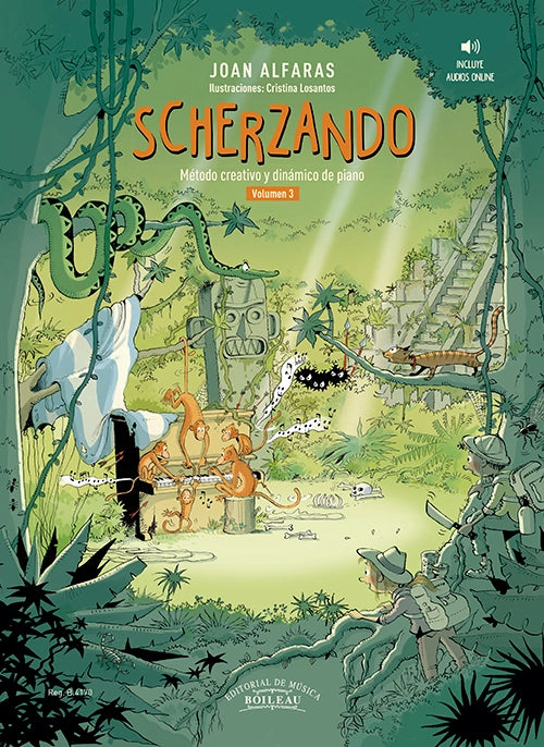 Scherzando Vol. 3 Metode Creatiu i Dinamic de Piano / Audios Online. Alfaras, J.