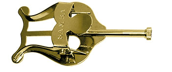 Atril Trompeta Recto Samba Corto Dorado sin Soporte 9220SM