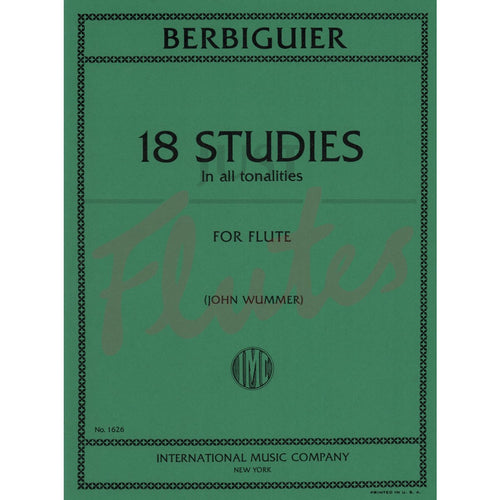 18 Studies in all Tonalities. Berbiguier, B.
