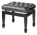 Banqueta Piano Concierto Stagg Negro Brillo Tapa Vinilo Negro PB85 BKP SBK_01