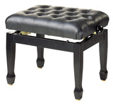 Banqueta Piano Concierto Stagg Negro Brillo Tapa Vinilo Negro PB85 BKP SBK