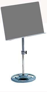 Atril Director con Pie Redondo y Partitura Metalica Samba 111 cm Altura 967SM