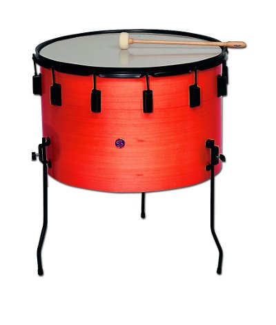 Timbal Rojo Samba 40 x 25 cm Parche Poliester 971RSM