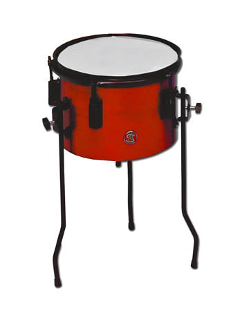 Timbal Rojo Samba 25 x 18 cm Parche Poliester 972RSM