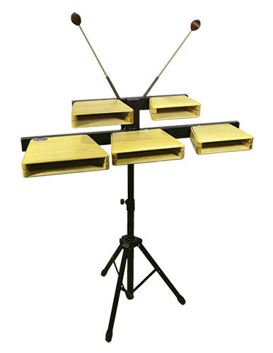 Juego Cinco Temple Blocks Samba Natural 9913SM