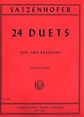 24 Duets for Two Bassoons para Fagot. Satzenhofer, J.