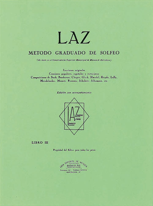 BOI0417 - LAZ Acompanamiento de Piano Vol. III
