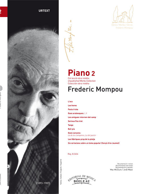 BOI1156 - Piano 2. Mompou, F.