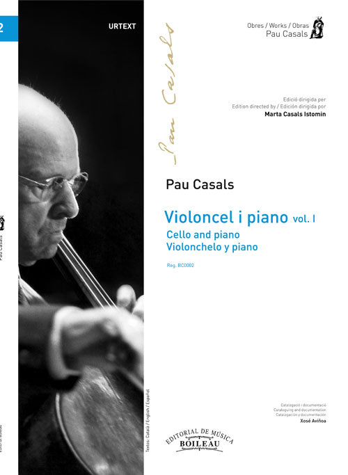 BOI1183 Violonchelo y Piano Vol.1 - Casals