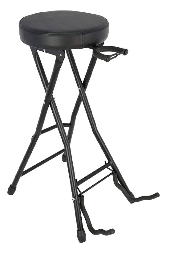 Banqueta Guitarra EK Plegable con Soporte de Guitarra BS706R