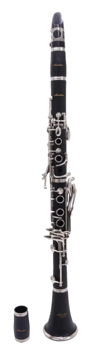 Clarinete Sib Amadeus Ebonita 17 Llaves Niqueladas CL417