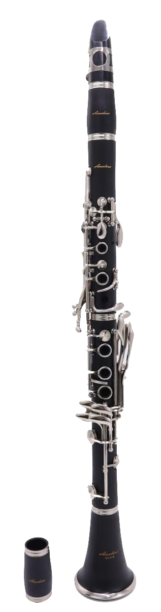 Clarinete Sib Amadeus Ebonita 18 Llaves Plateadas CL418