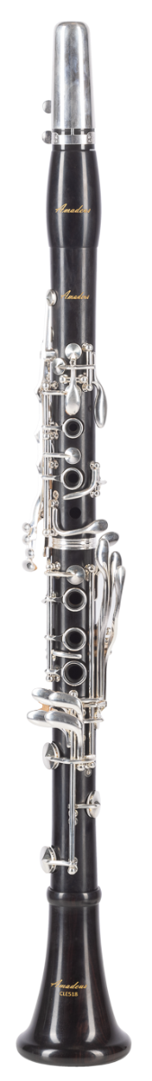 Clarinete Sib Amadeus Ebano 18 Llaves Plateadas CLE518