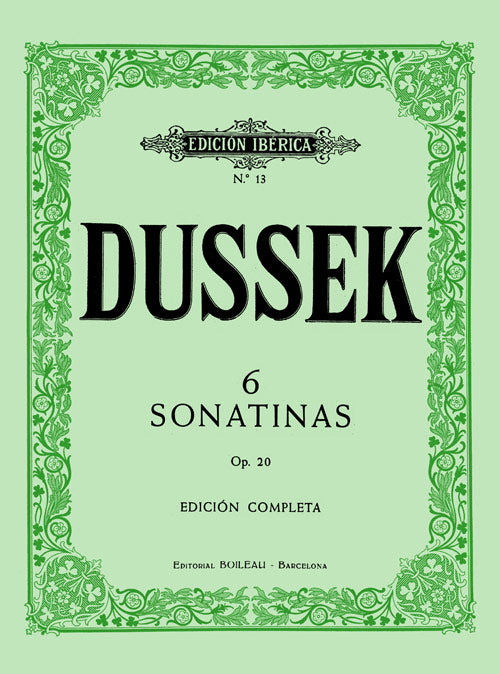 BOI0064 - 6 Sonatinas Op. 20. Dussek, J.