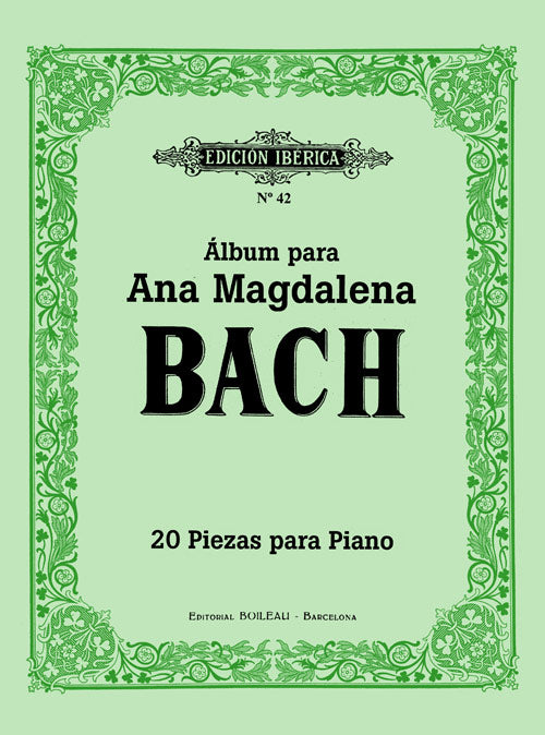 Album para Ana Magdalena Bach 20 Piezas para Piano. Bach, J.
