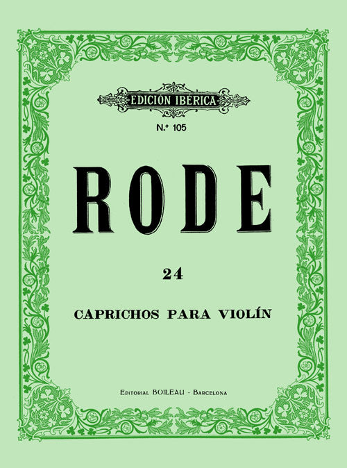 24 Caprichos Violín. Rode, J.