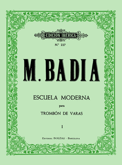 Escuela Moderna para Trombon de Varas I. Badía, M.