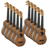 Pack 10 Ukeleles Soprano Flight Travel TUS-50 Salamander