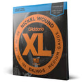 Juego Cuerdas Guitarra Bajo D'Addario 5 Cuerdas Entorchado Niquel, Escala Larga Tension Media EXL160-5