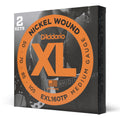 Juego Cuerdas Guitarra Bajo D'Addario Entorchado Niquel, 2 Sets, Escala Larga Tension Media EXL160TP