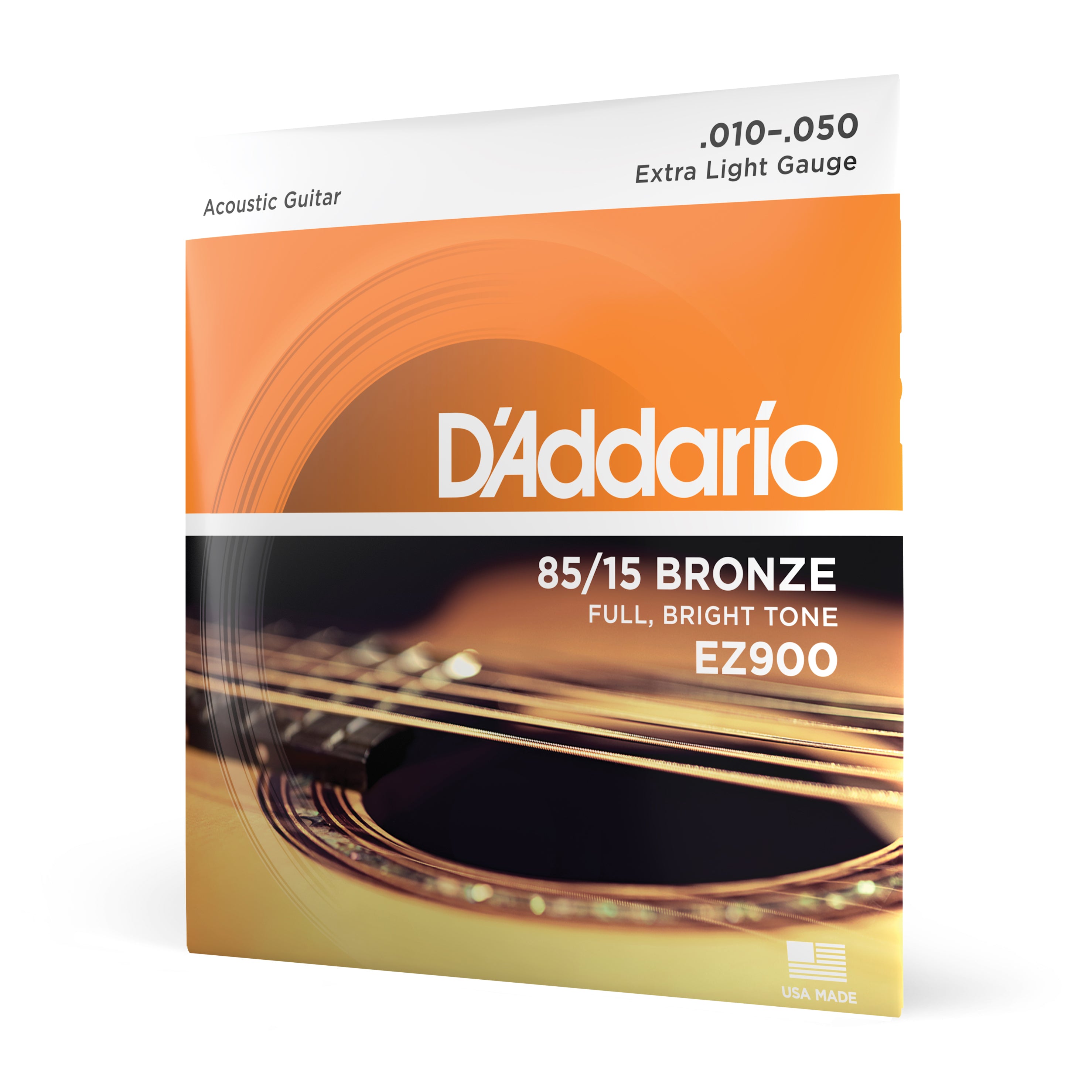 Juego Cuerdas Guitarra Acustica D'Addario Bronce 85/15 Extra Blandas EZ900