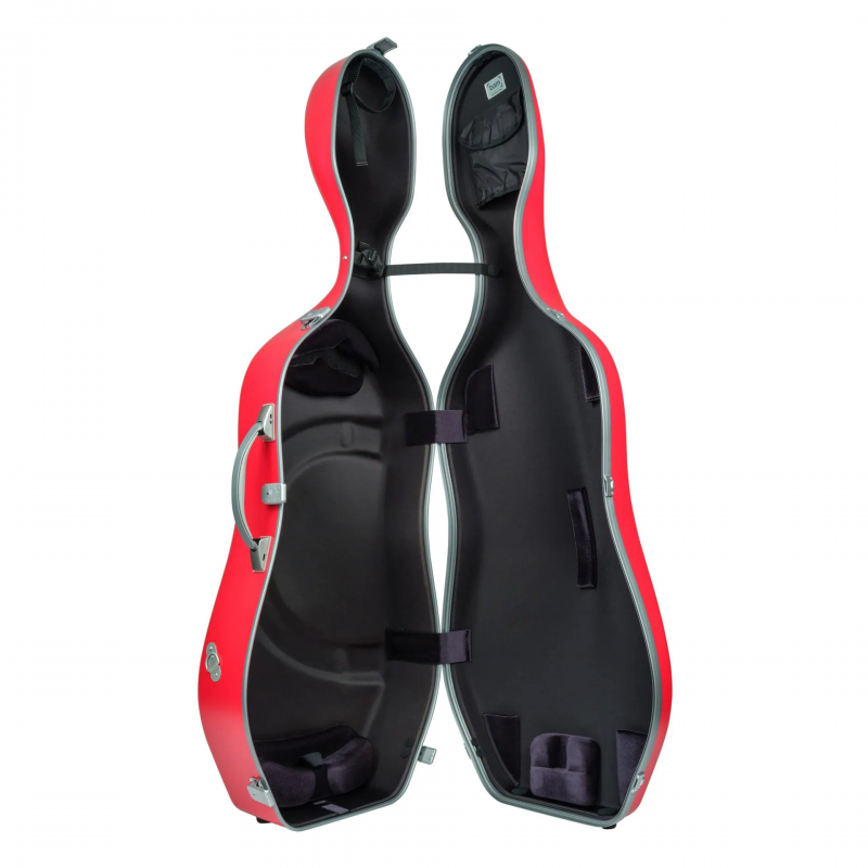 Estuche Cello 4/4 Bam Graffiti Slim Hightech GRAF1005XL Rojo frambuesa/plata